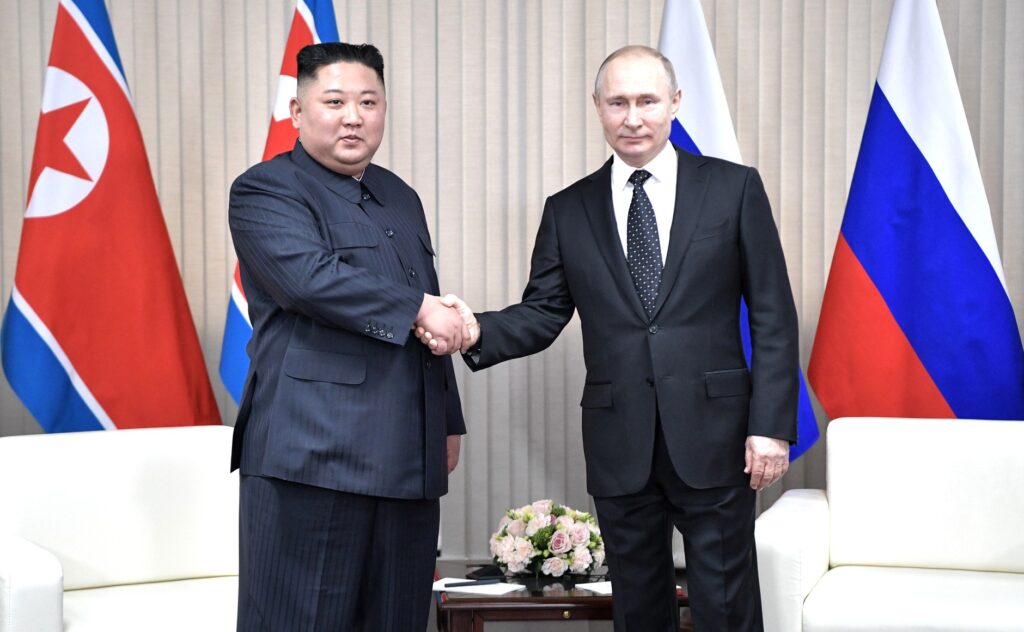 Kim Jong Un y Vladimir Putin