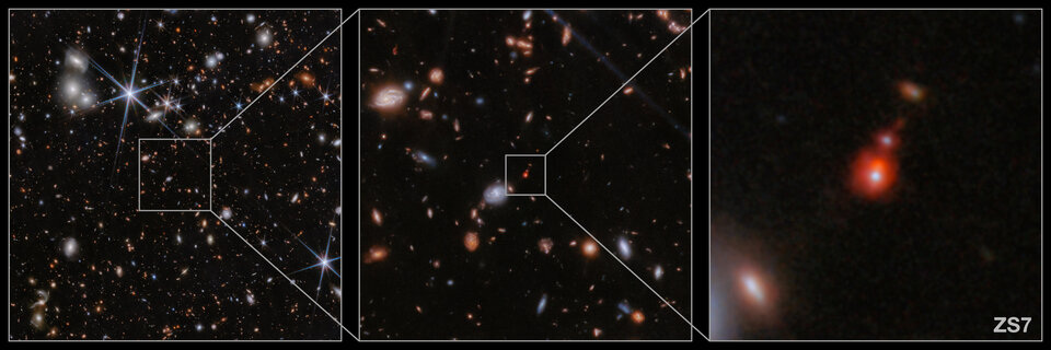 El Telescopio Espacial Webb descubre la fusión de agujeros negros más antigua conocida