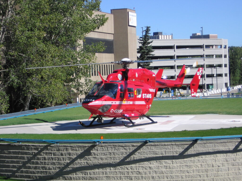 helicóptero de STARS Air Ambulance